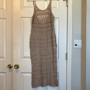Crochet Knit Sleeveless Dress